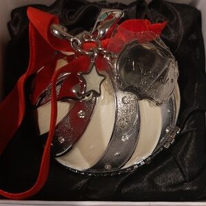 RETIRED PANDORA SNOW GLOBE CHARM Plus Christmas Ornament